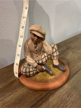 Decorative Seated Boy Sculpture Emma James Babies Figurine.